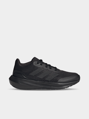 Junior Grade-School adidas Run Falcon 3.0 Black Running Shoes