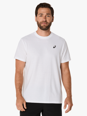 Mens Asics Road Graphic White Tee