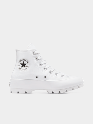 Womens Converse Chuck Taylor All Star Lugged Boot Basic Canvas White Platform Sneakers