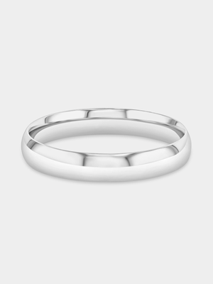 Sterling Silver Comfort Fit Wedding Band