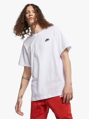 Mens Nike Sportswear White Club Tee