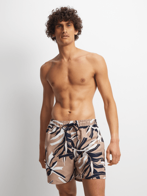 Jet Men's Leafy Floral Swimshort