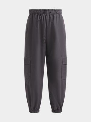 Older Girl's Grey Utility Pants