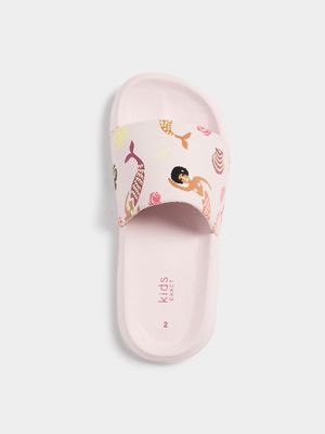 Older Girl's Pink Mermaid Slides