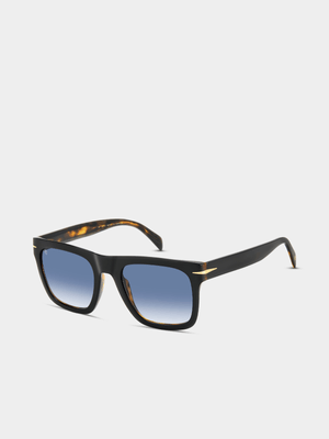 David Beckham Flat Black Havana 54 Sunglasses