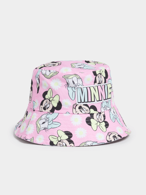 Jet Younger Girls Pink Minnie & Daisy Bucket Hat