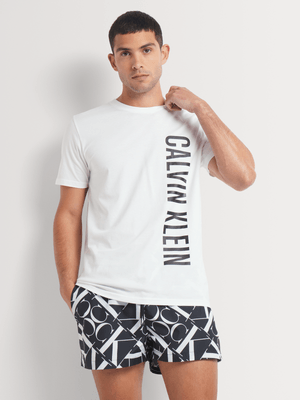 Men's Calvin Klein White Crew Neck T-Shirt