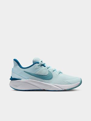 Junior Grade-School Nike Star Runner 4 Blue/Turquoise Running Shoes