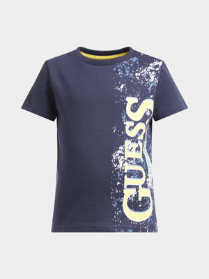 Younger Boys Guess Blue T-Shirt