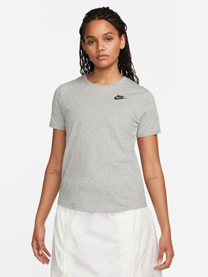 Womens Nike Sportswear Club Essentials Grey Tee