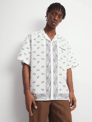 Archive Men's White Paisley Shirt