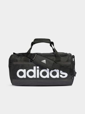 adidas Medium Black Linear Duffel Bag