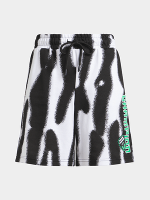 Jet Teen Boys Black/White Worldwide Championship Shorts