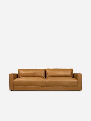 Harlow 4 Seater Leather Mushroom