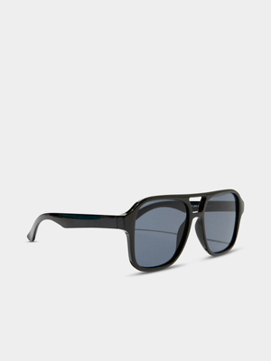 Men's Cotton On Black The Law Sunglasses