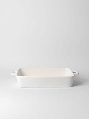 Skye Rectangular Roaster White 43cm