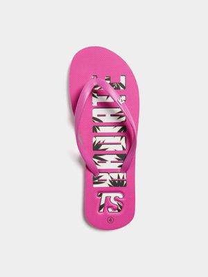 Womens TS Pink Flip Flops