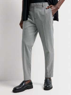 Men' Markham Slim Tapered Houndstooth Grey Trouser