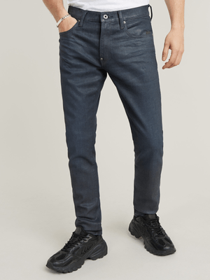 G-Star Men's Revend FWD Skinny Coated Dark Blue Jeans