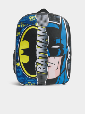 Jet Boys Blue/Black Batman School Backpack