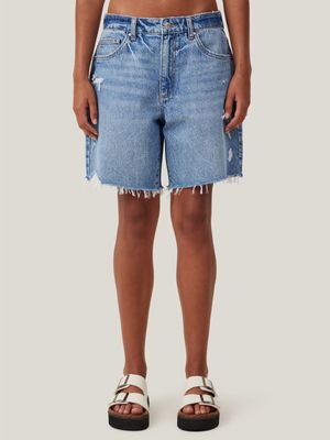 Women's Cotton On Blue Relaxed Denim Shorts