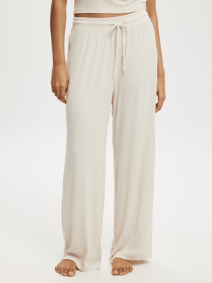 Women's Cotton On CREAM Sleep Recovery Wide Leg Pants