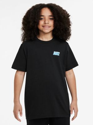 Nike Unisex Youth Sportswear Boxy Ice Black T-Shirt