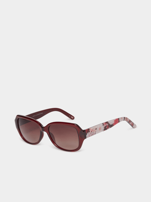 Ted Baker Burgandy Multi 56 Sunglasses