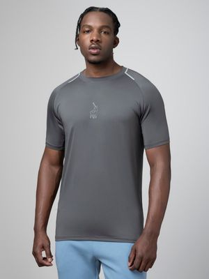 Men's Polo Charcoal Sport Tech T-Shirt