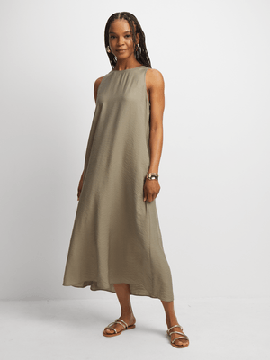 Women's Fatigue Trapeze Maxi Dress