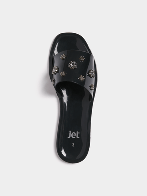 Jet Women's Black Jellie Mule Sandals