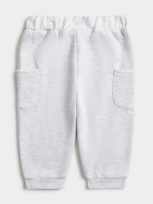 Jet Toddler Boys Grey Melange Active Pants