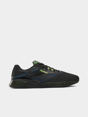 Mens Reebok Nano X4 Black/Blue/Lime Training Shoes