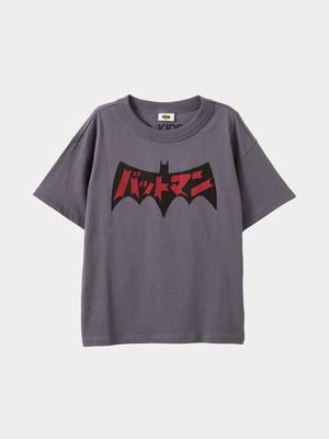 Cotton On Kids Grey Boy License Drop Shoulder Short Sleeve T-shirt