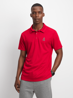 Mens APX Easy-Care Red Golfer