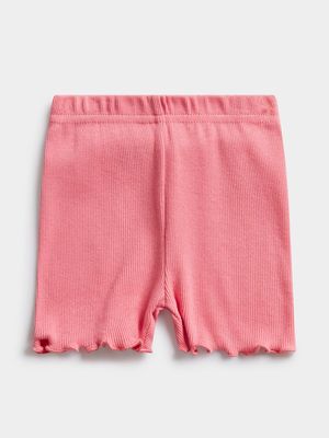 Jet Baby Girl Guava Rib Cycle Shorts