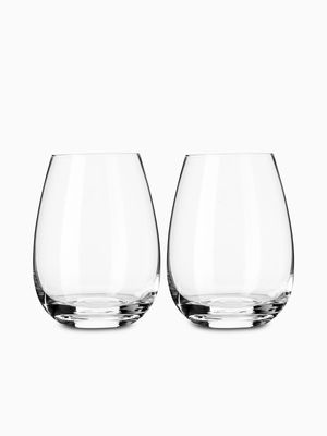 Cellar Premium Stemless Wine Glass Set of 2 510ml