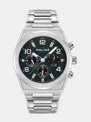 Police Salkantay Stainless Steel Green Dial Bracelet Watch