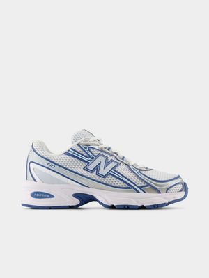 New Balance Men's 740 White/Blue/Grey Sneaker