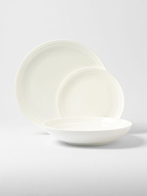 S&P Edge Fine Bone 12 Piece Dinnerset White