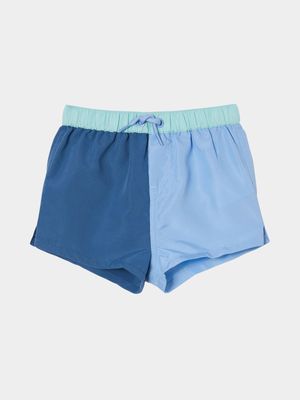 Cotton On Baby Blue Bailey Swim Shorts