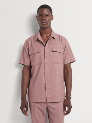 Men's Markham Plain PV Utility Pink Shirt