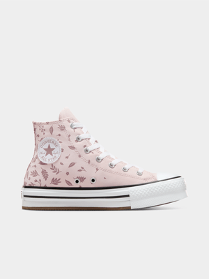 Junior Grade-School Converse Chuck Taylor All Star EVA Lift Fall Leaves Blush/White Sneakers