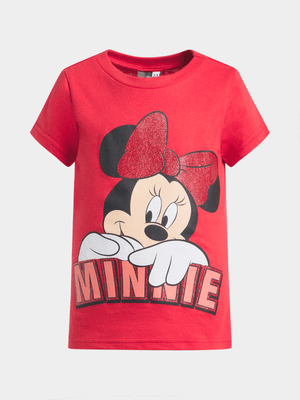 Jet Younger Girls Red Minnie Mouse T-Shirt