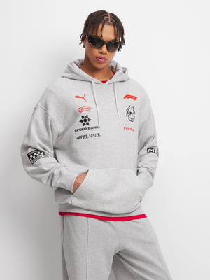 Puma x A$AP Rocky Men's F1® Racing Motorsport Grey Hoodie