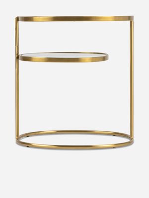 Spindle Side Table Brass