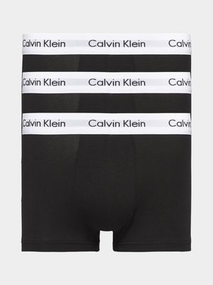 Men's Calvin Klein Black 3P Low Rise Trunks