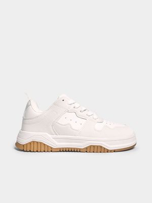 Jet Older Boys White Court Sneakers