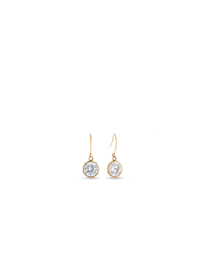 Yellow Gold, Cubic Zirconia Drop Earrings