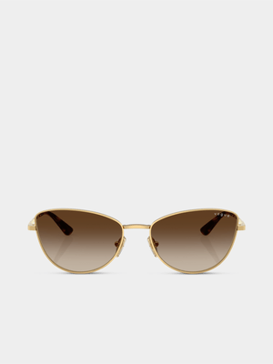 Vogue Eyewear Gold 56 Sunglasses